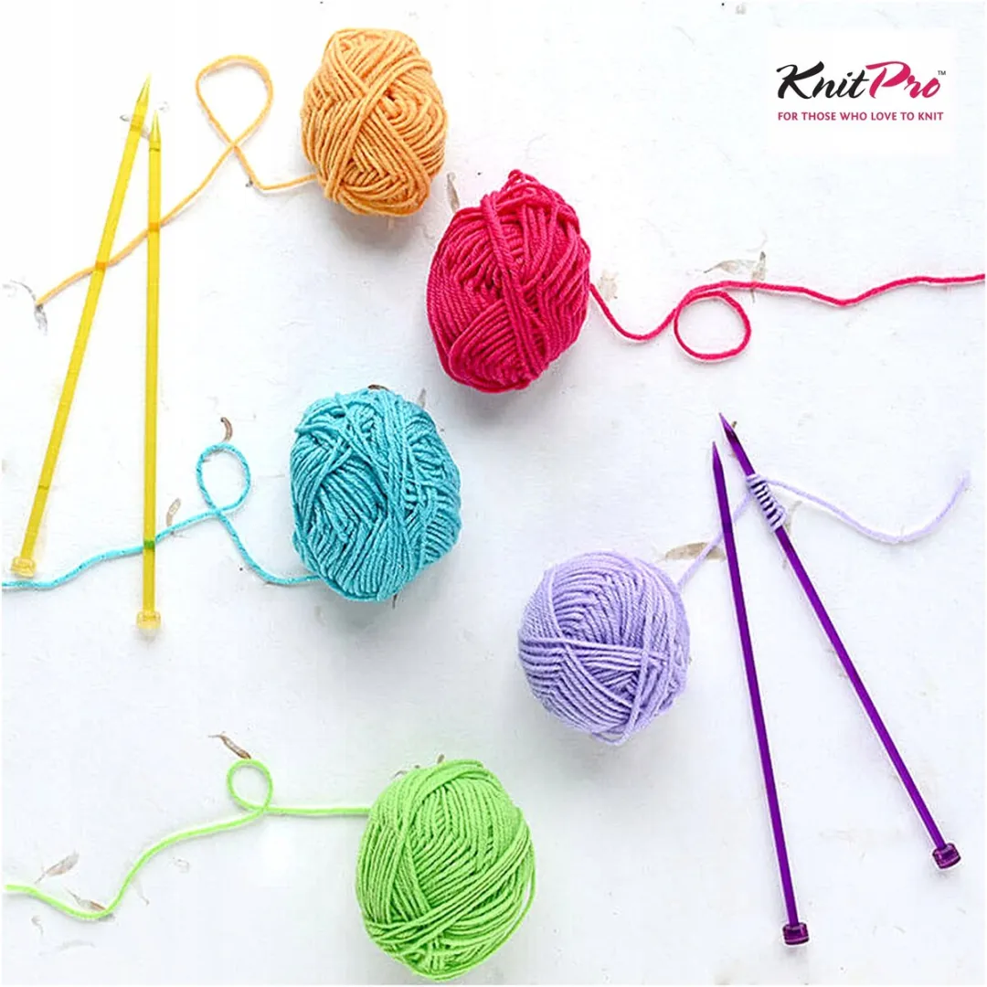 KnitPro Trendz Acryl Breinaalden Rechts 6.00mm - Geel