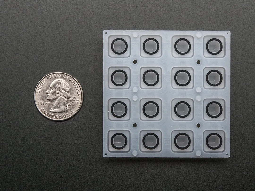 Adafruit Silicone 4x4 Button Keypad 1611 - Meerkleurig