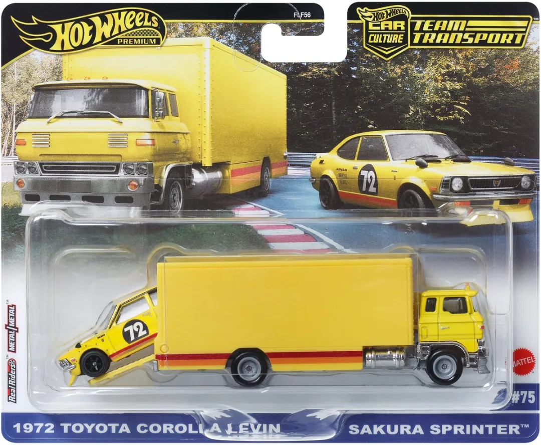 Hot Wheels Car Culture Team Transport JBM34 Voertuigenset - Geel