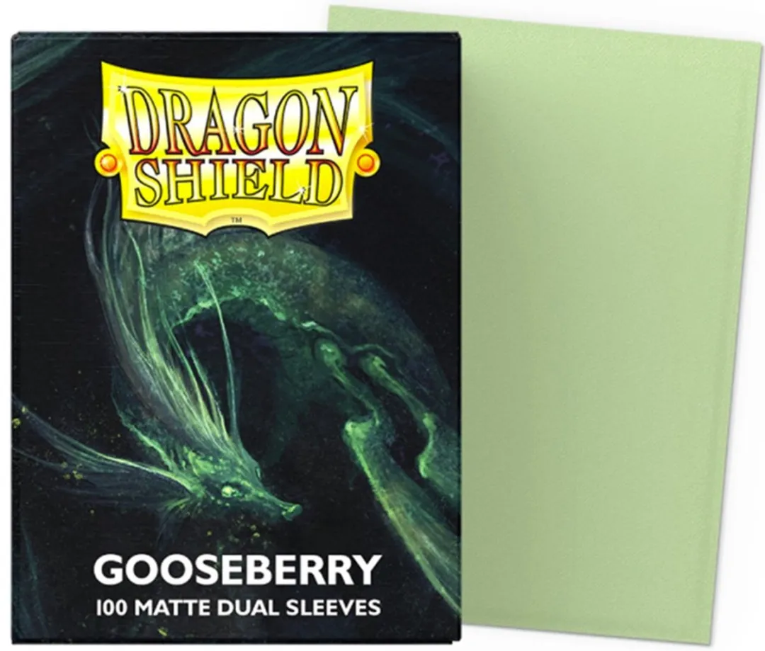 Asmodee Dragon Shield Matte Dual Sleeves Gooseberry 100x