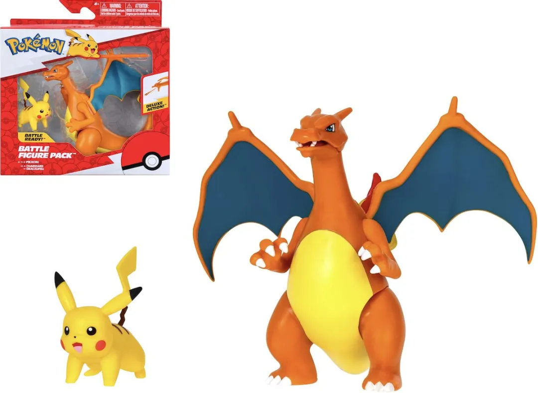 Pokémon Battle Figuren Pikachu & Charizard