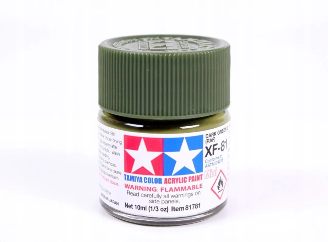 Tamiya Acrylverf XF-81 Donkergroen Mat