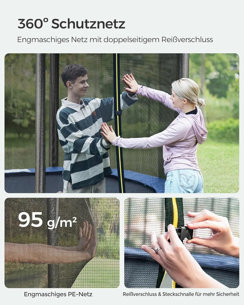 Songmics Trampoline 183cm - Veiligheidsnet & ladder - TÜV GS
