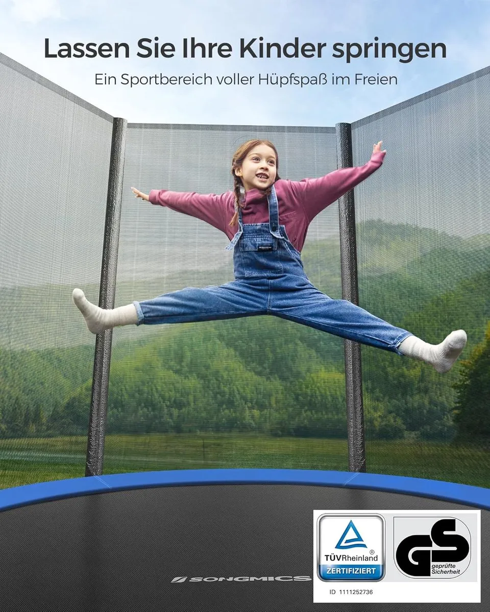 Songmics Trampoline 183cm - Veiligheidsnet & ladder - TÜV GS