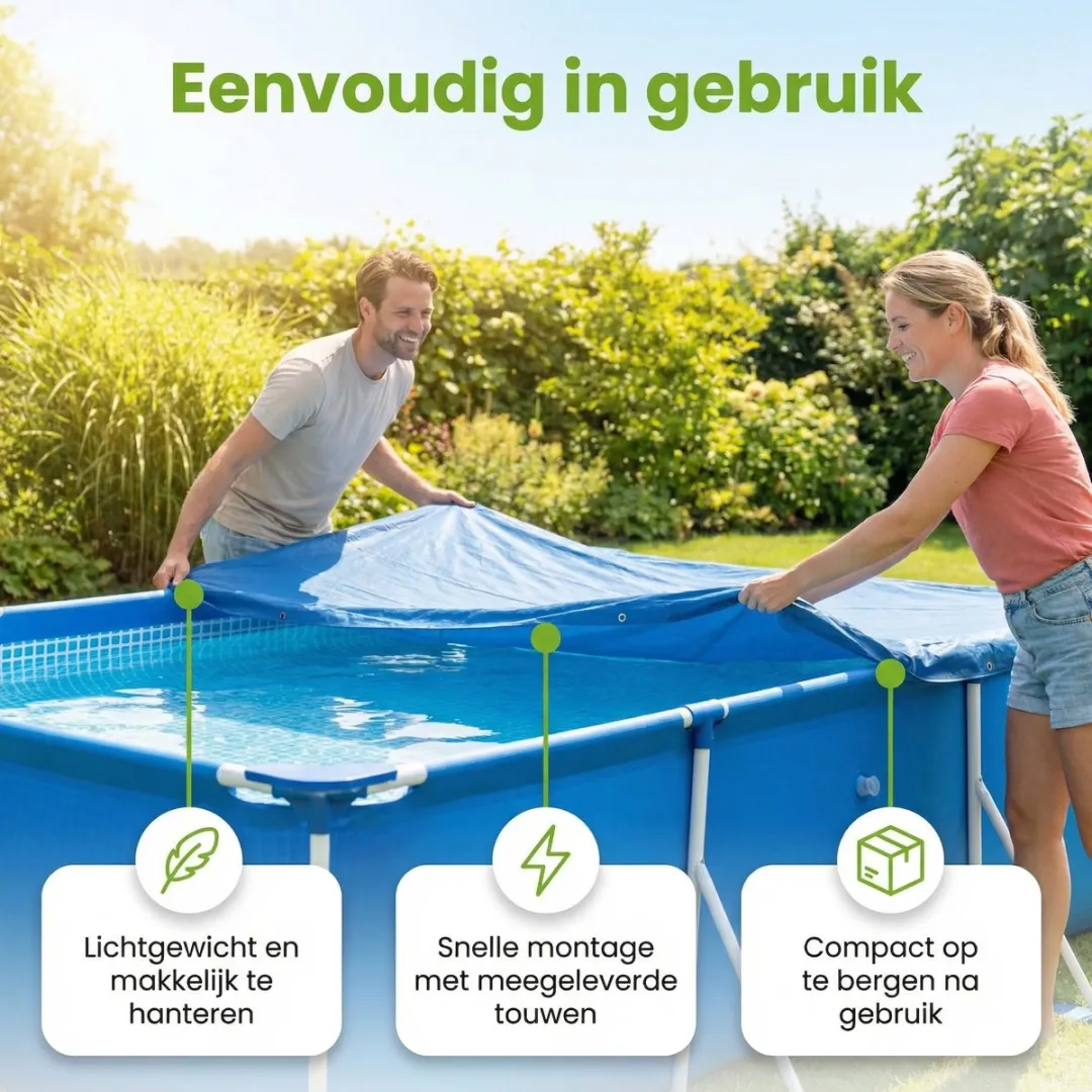 Bestway 58105 Afdekzeil Frame 259x170cm - Blauw