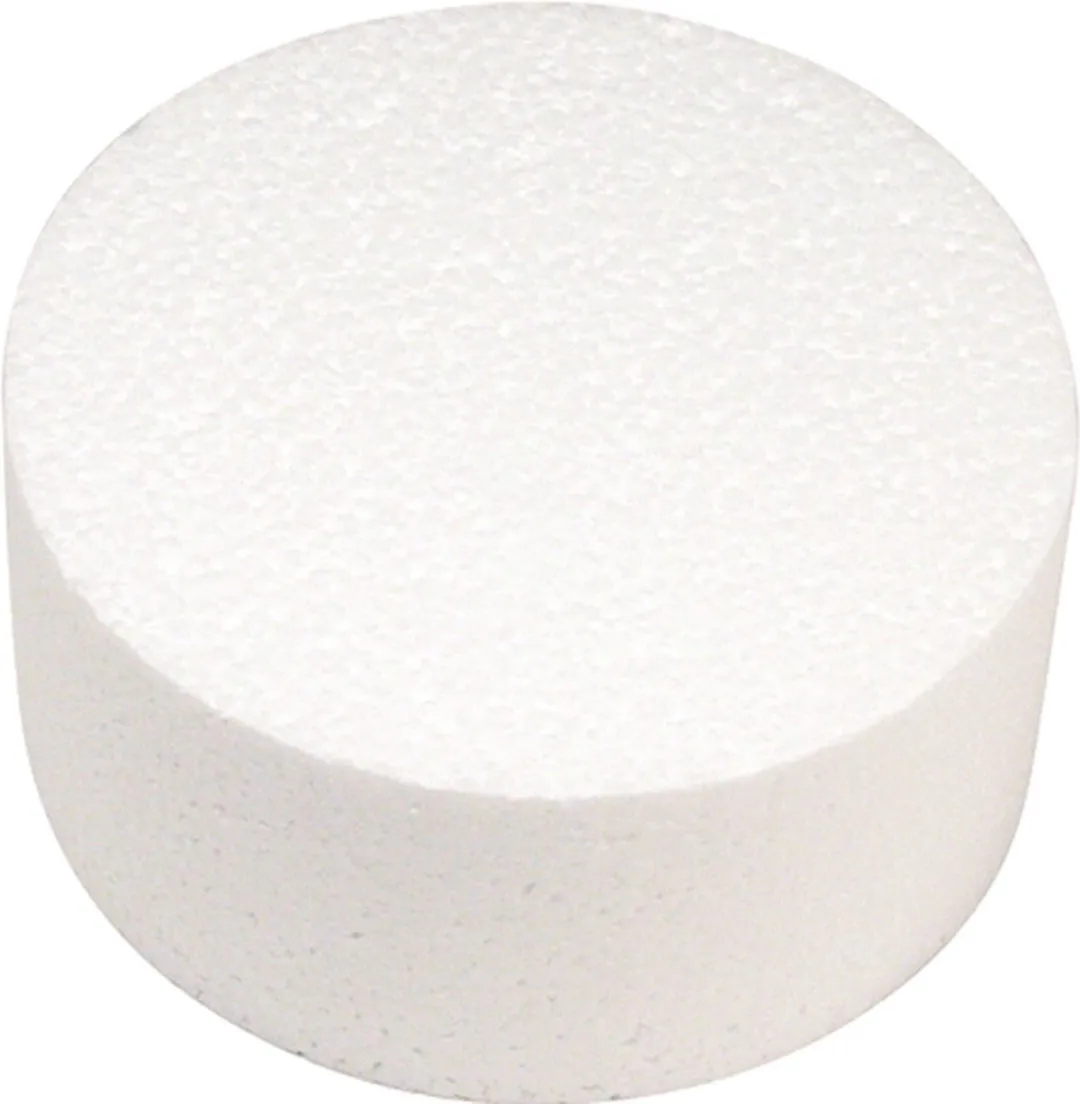 Glorex Hobby Piepschuim Ronde Schijven 10x4cm - Wit