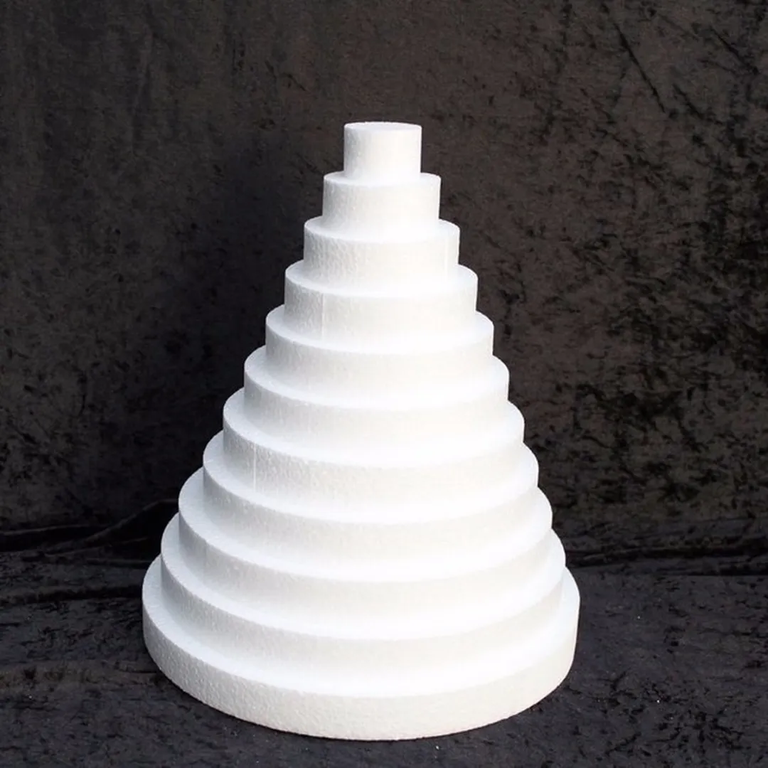 Glorex Hobby Piepschuim Ronde Schijven 10x4cm - Wit