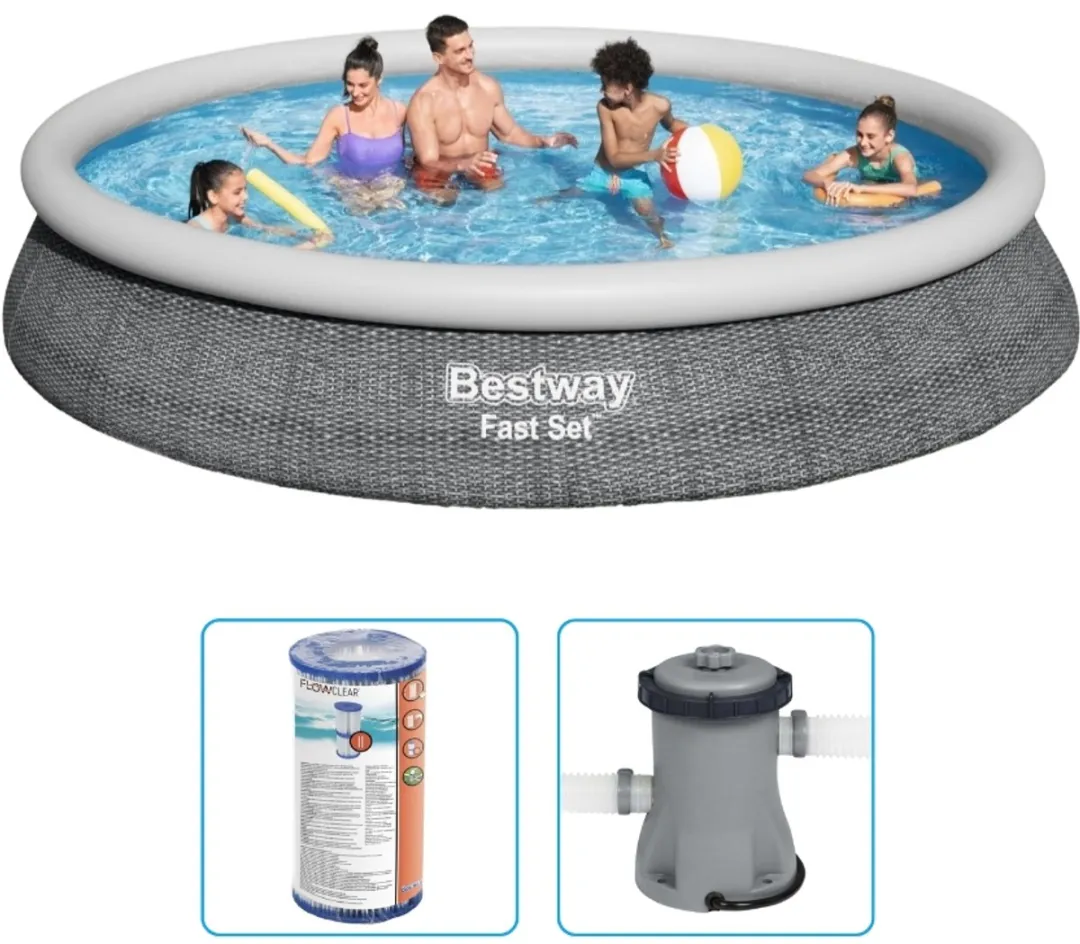 Bestway Fast Set Opblaasbaar Zwembad 457x84cm