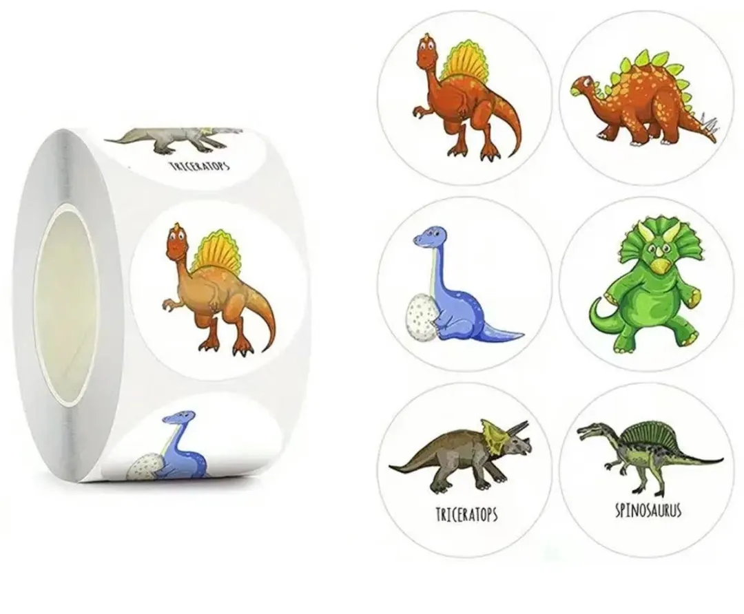 RedParrot Dinosaurus Stickerrol