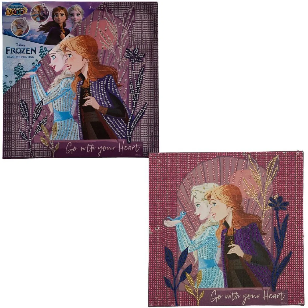 Disney Frozen Diamond Painting Canvas XL - Multicolor