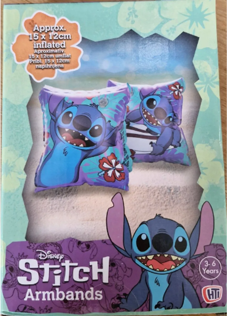 Disney Stitch Zwembandjes - Blauw/Paars/Groen