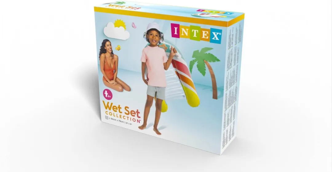 Intex Surf's Up Rider Opblaasbaar Surfboard 84x79cm - Blauw