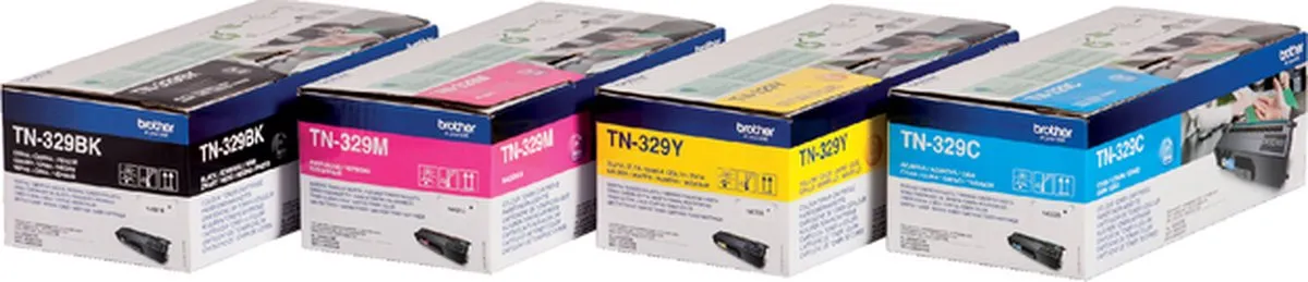 Brother TN-329Y Tonercartridge Geel - 6.000 Pagina's