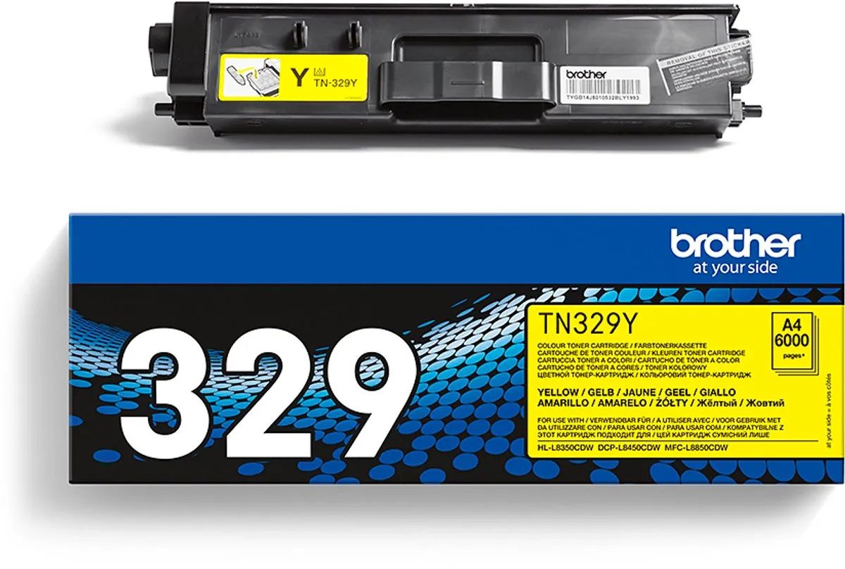 Brother TN-329Y Tonercartridge Geel - 6.000 Pagina's
