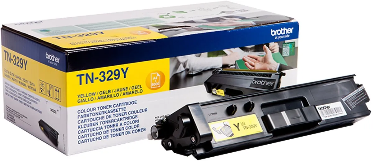 Brother TN-329Y Tonercartridge Geel - 6.000 Pagina's - afbeelding 6 van 6