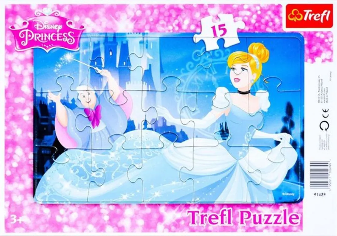Trefl Disney Assepoester 15-delige Puzzel met Lijst