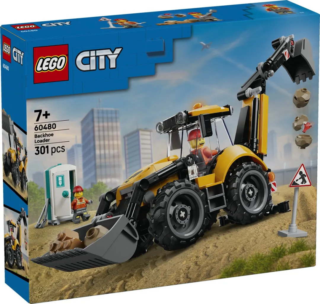 LEGO City Graaflaadmachine 60480 - 301 Stukken - Meerkleurig