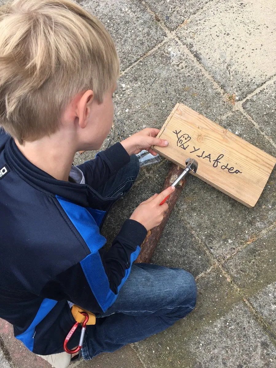 Kids at Work Gereedschapsset 6-delig - Oranje/Geel/Zwart