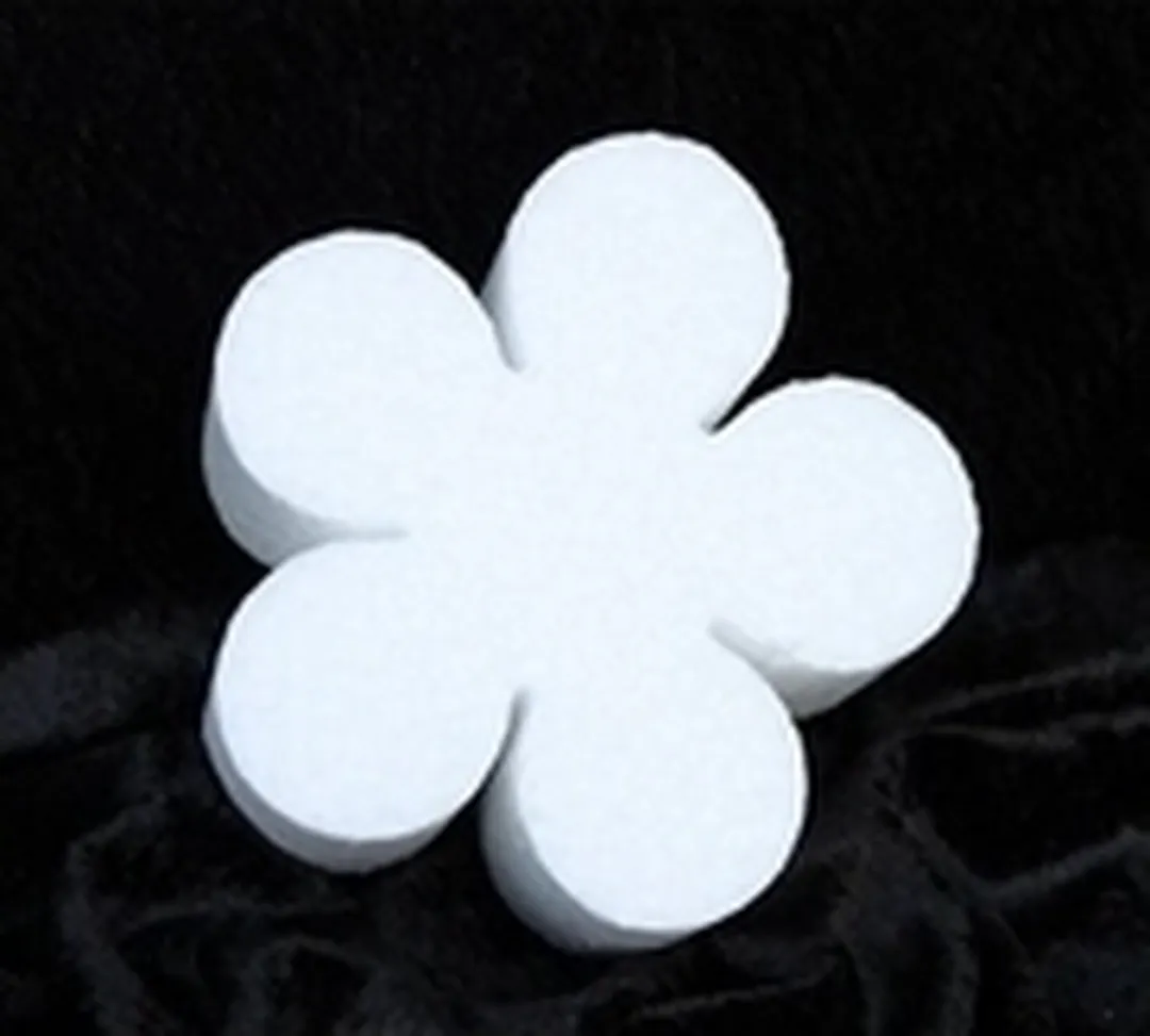 Glorex Hobby Piepschuim Bloemen 40x2cm Wit