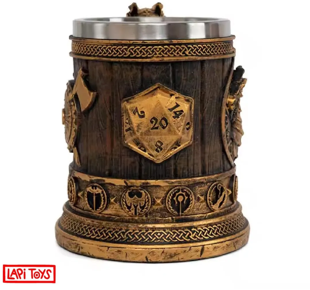 Lapi Toys Dungeons & Dragons Mok 600ml - Staal Goud