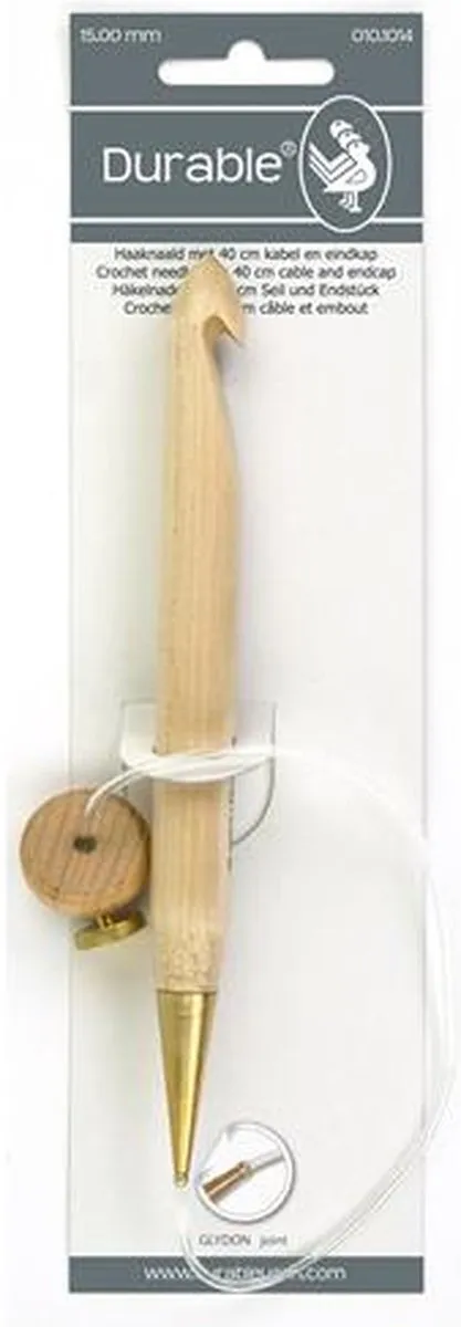 Durable Tunische Haaknaald 15cm 15mm