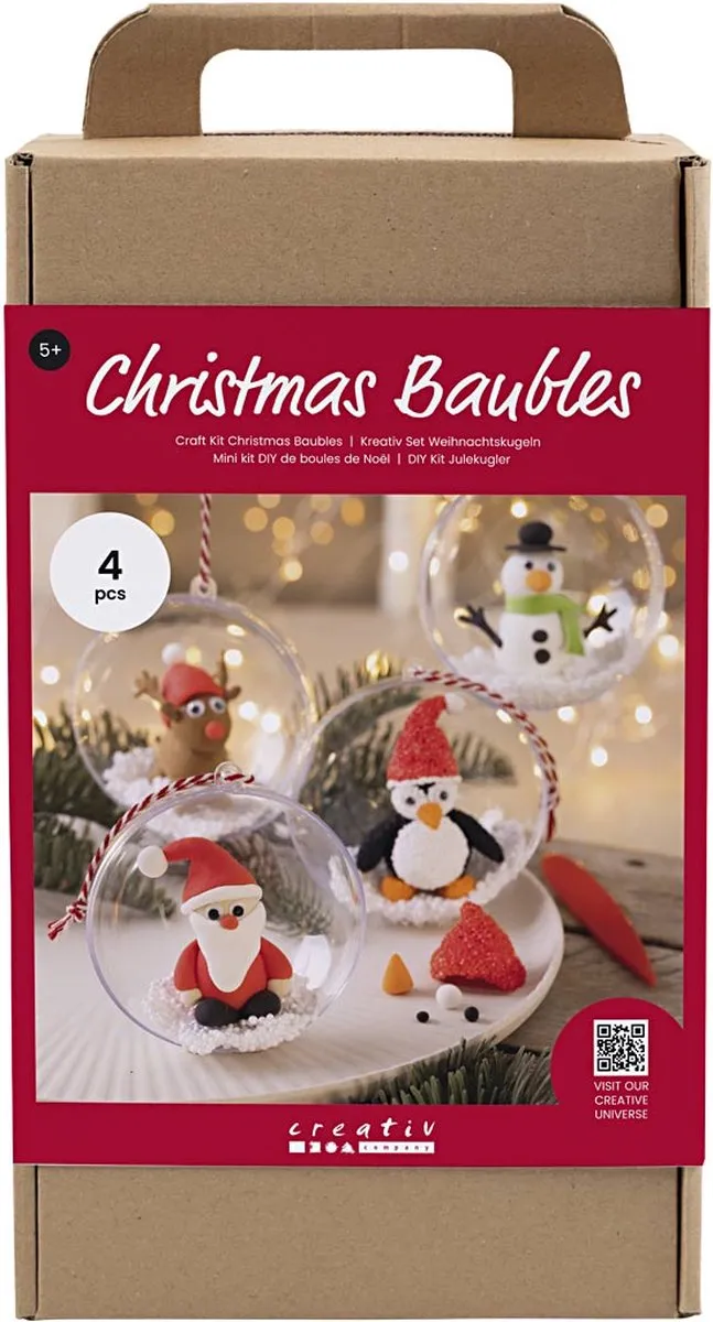 Creativ Company Kerstballen & Kerstfiguren Boetseerset - Multicolor