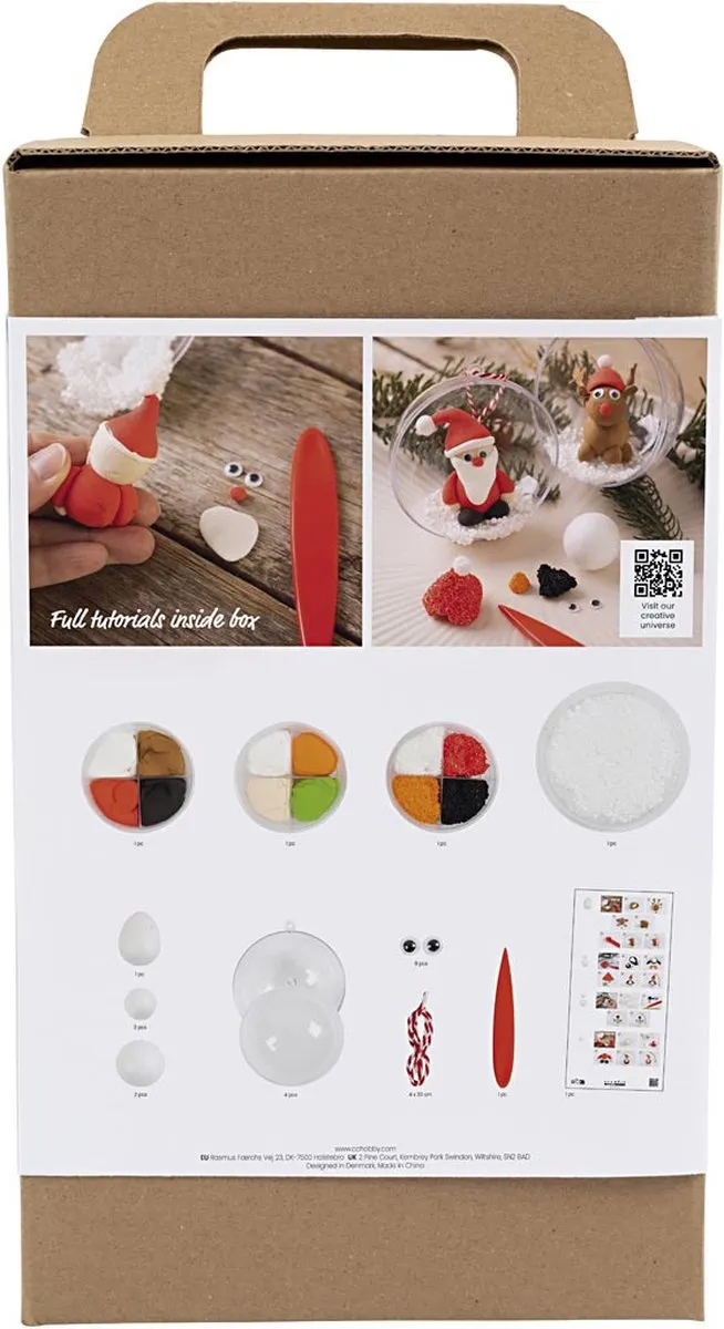 Creativ Company Kerstballen & Kerstfiguren Boetseerset - Multicolor