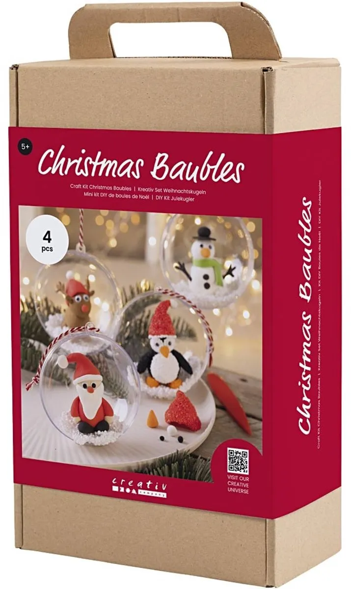 Creativ Company Kerstballen & Kerstfiguren Boetseerset - Multicolor