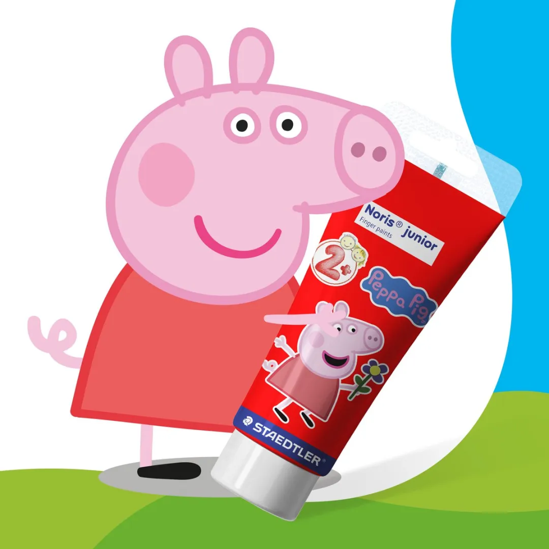 STAEDTLER Peppa Pig Noris Junior Vingerverf - 4 Tubes 75ml