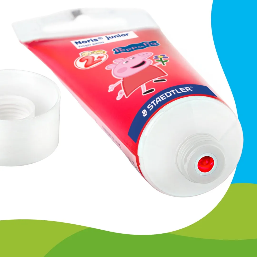 STAEDTLER Peppa Pig Noris Junior Vingerverf - 4 Tubes 75ml
