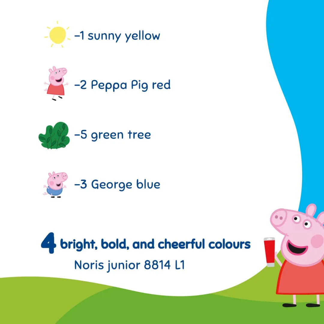 STAEDTLER Peppa Pig Noris Junior Vingerverf - 4 Tubes 75ml