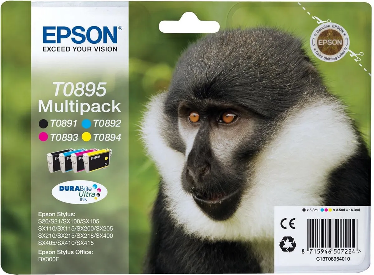Epson T0895 Inktcartridge Multipack - 180 Stuks