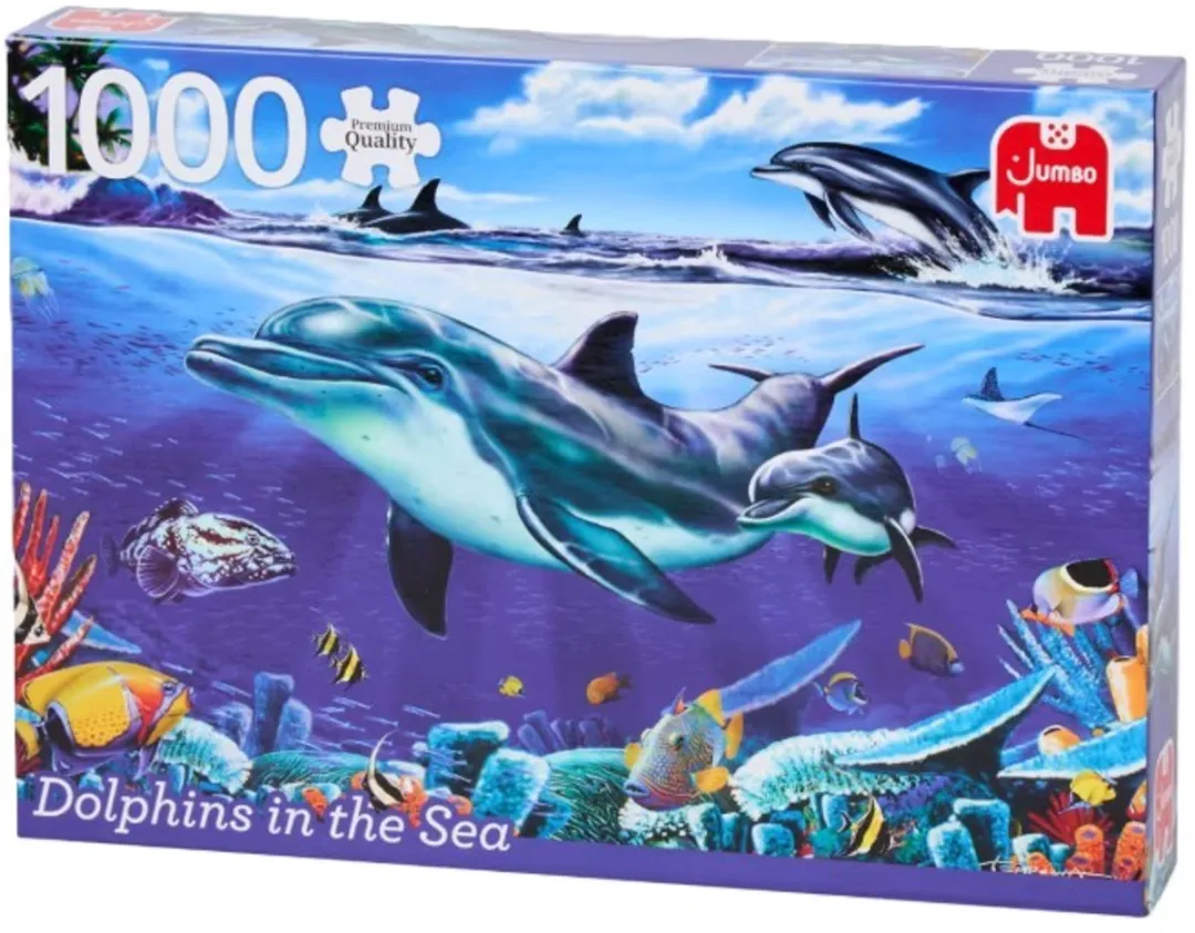 Jumbo Puzzel Dolphins in the Sea 1000 Stuks
