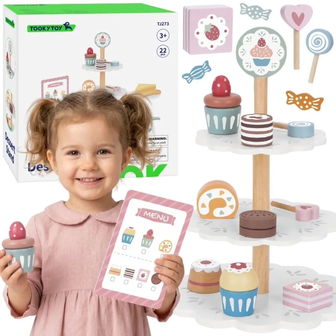 Tooky Toy Houten Snoepschotel Meerkleurig