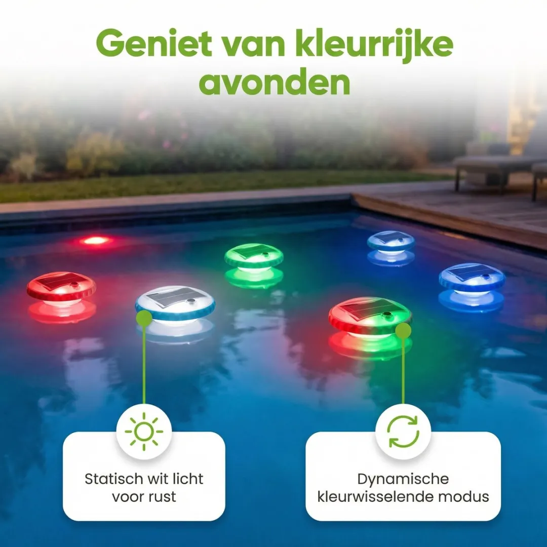 Intex Drijvende Zwembadverlichting Solar LED - Wit