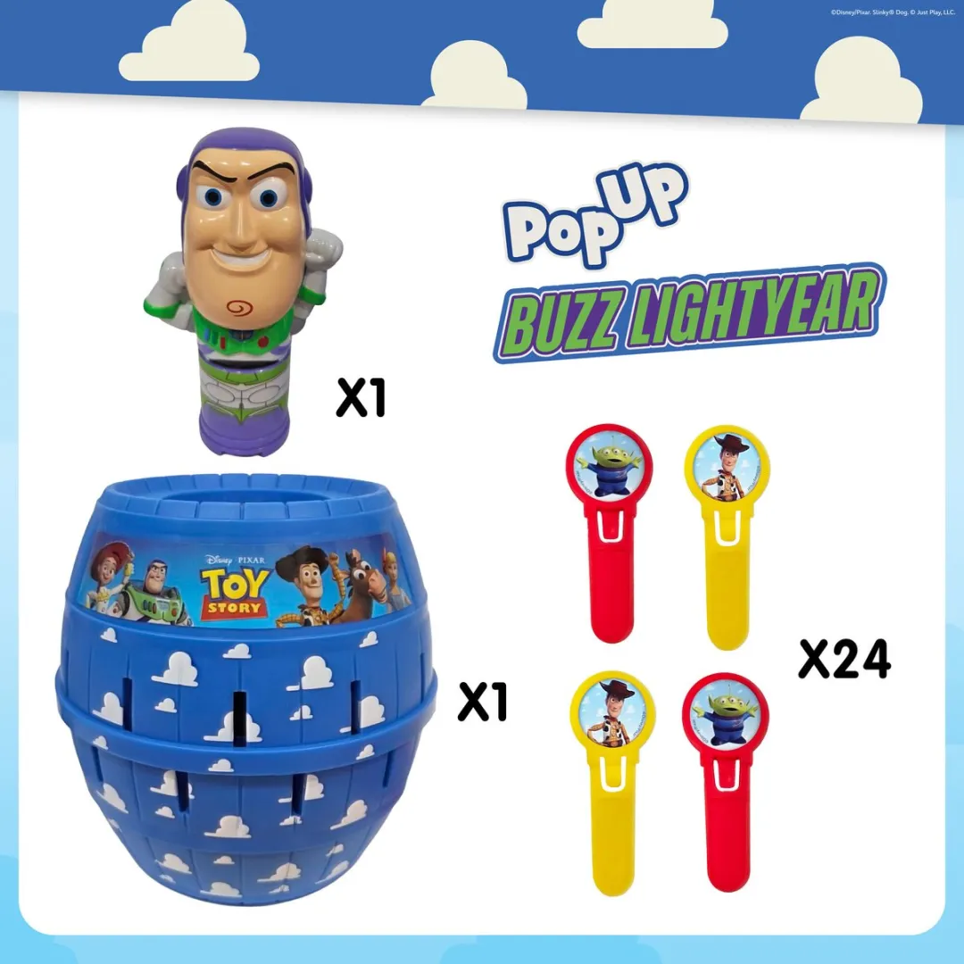 Tomy Disney Pixar Toy Story Pop Up Buzz Lightyear - 24 Staafjes