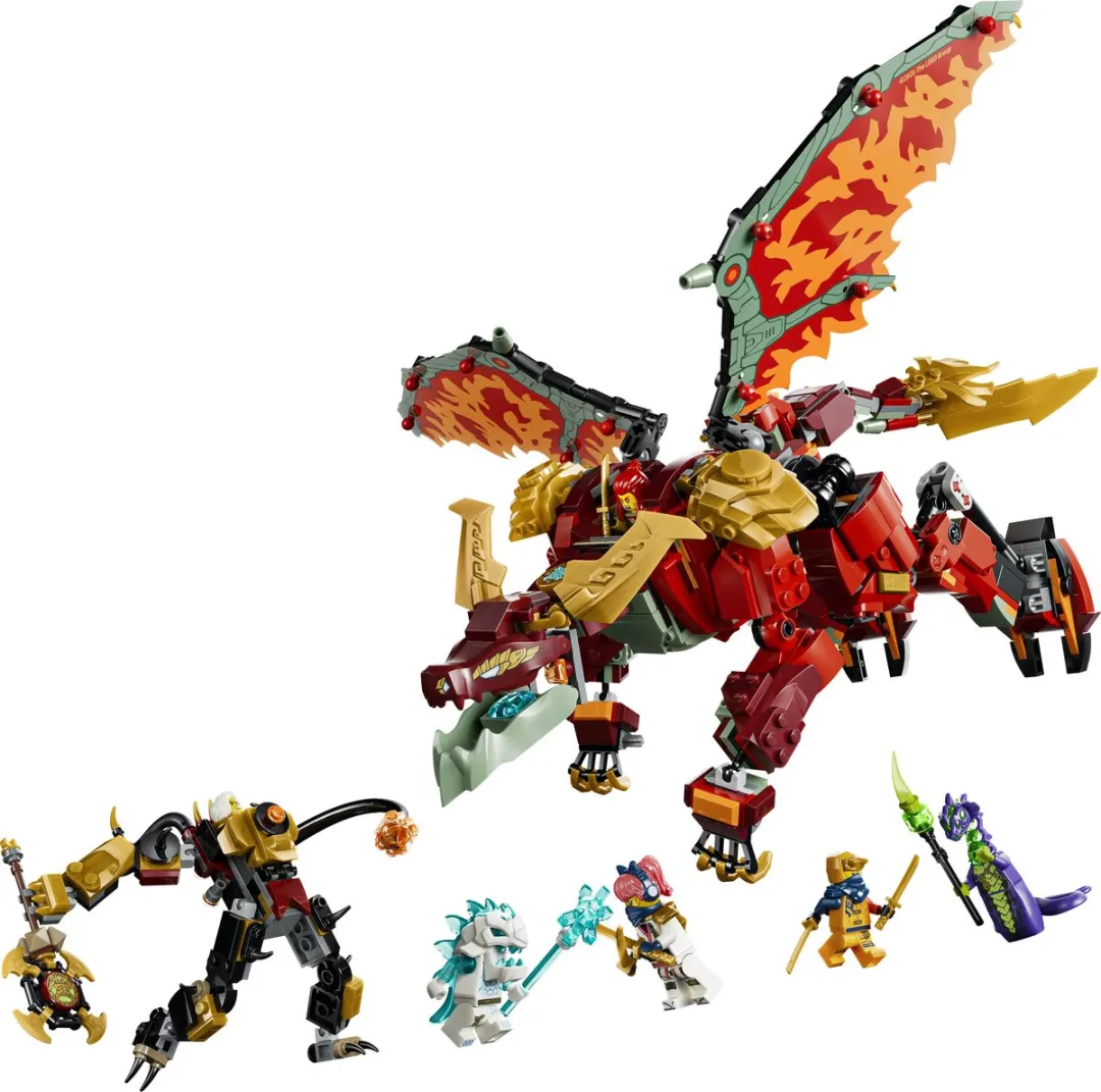 LEGO Ninjago Wyldfyre's Transformerende Drakenmecha 71868 - 821 Stukken