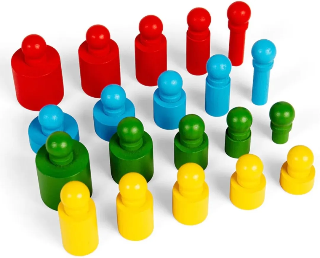 BIGJIGS Sorteerspel 24-delig - Meerkleurig