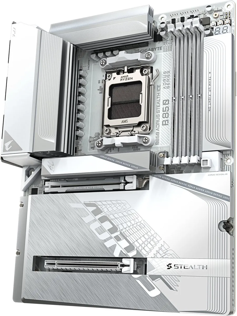 Gigabyte B850 AORUS STEALTH ICE ATX Moederbord