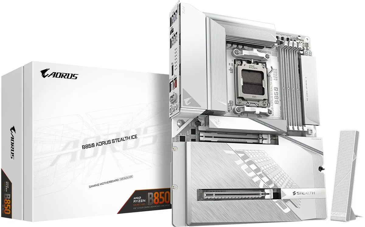 Gigabyte B850 AORUS STEALTH ICE ATX Moederbord