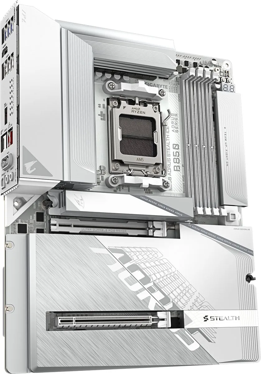 Gigabyte B850 AORUS STEALTH ICE ATX Moederbord - afbeelding 6 van 6