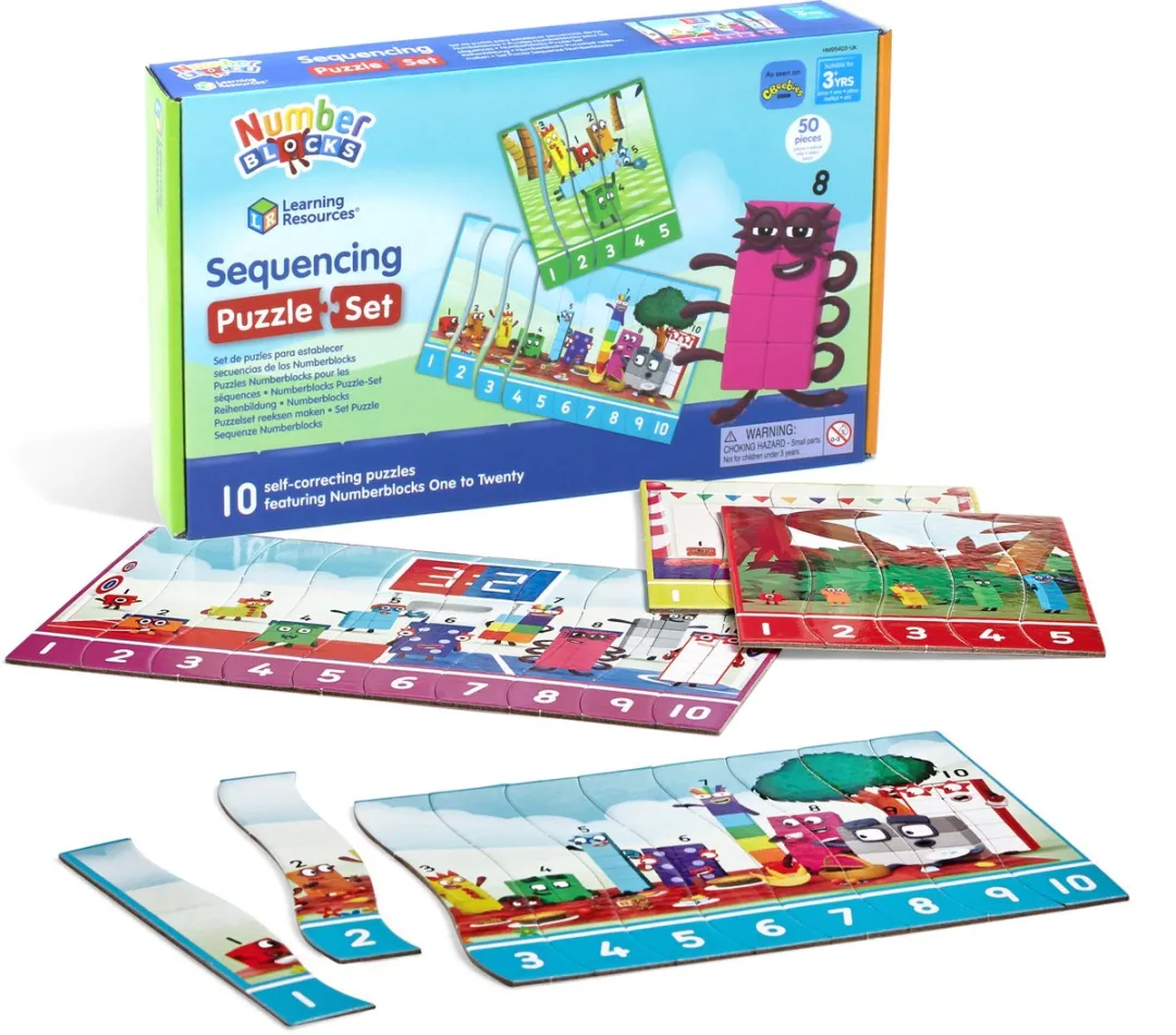 Learning Resources Number Blocks Puzzel Set 1000 Stuks