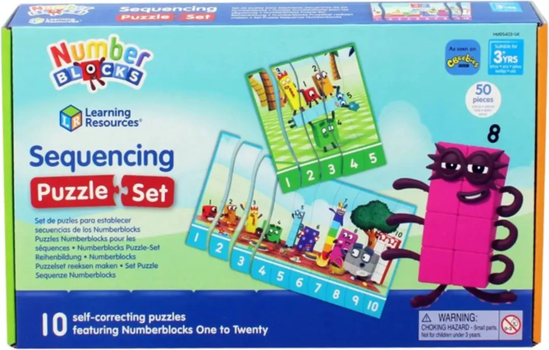 Learning Resources Number Blocks Puzzel Set 1000 Stuks