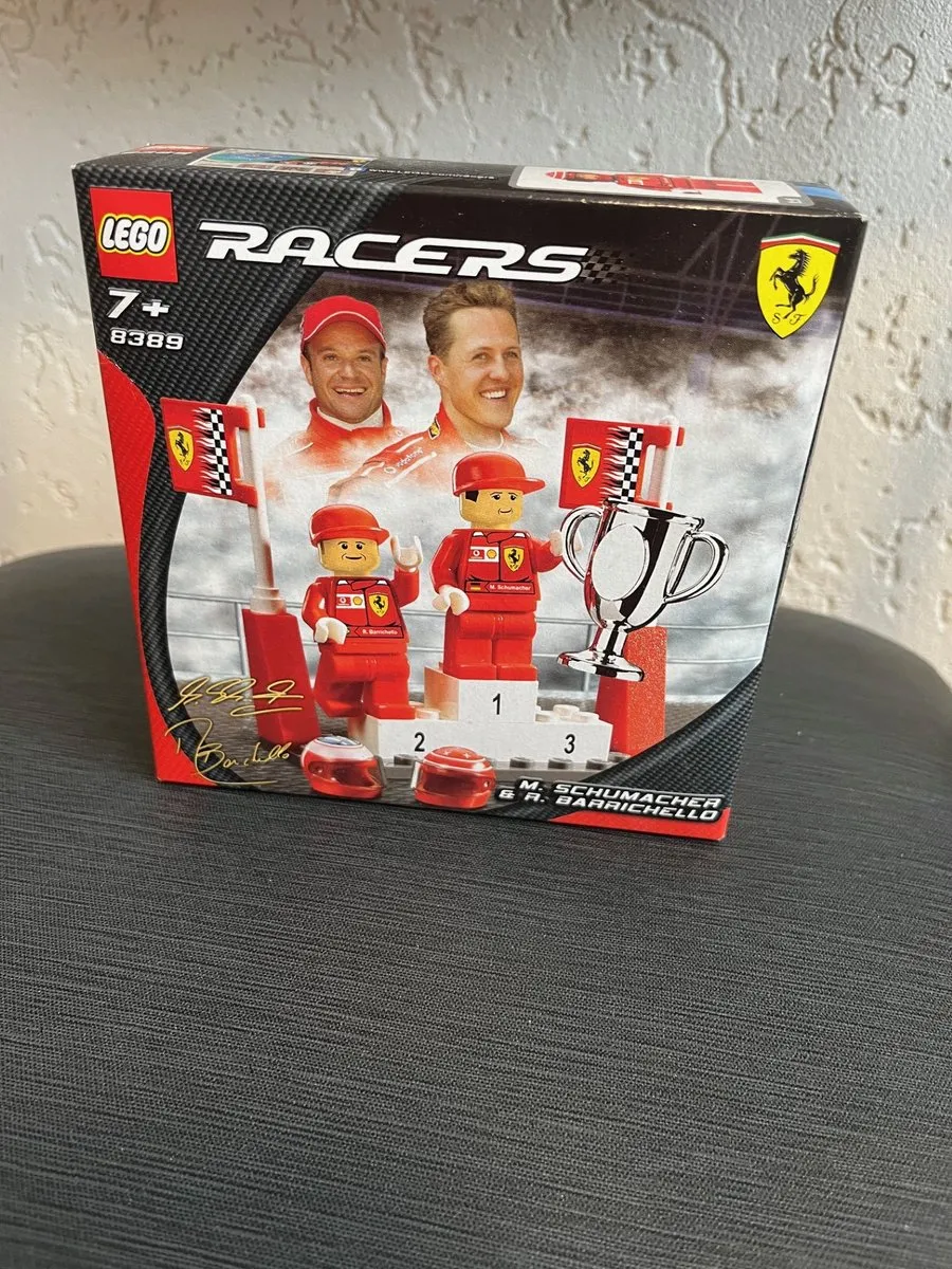 LEGO Racers M. Schumacher & R Barrichello Ferrari 8389