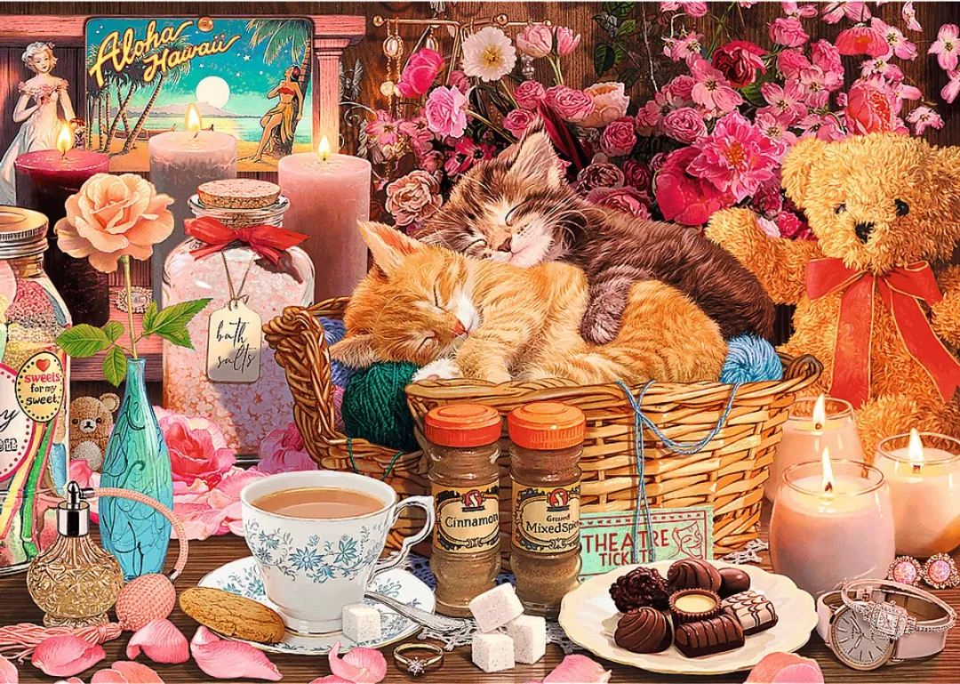 Trefl Tea Time All Things Nice Legpuzzel 1000 Stuks - Multicolor