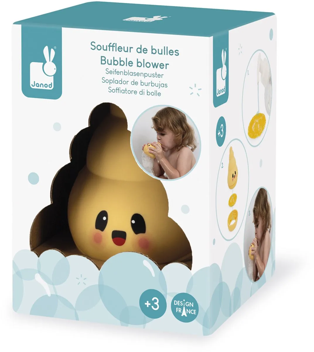 Janod Badspeelgoed Bubbelblazer 4737 - Meerkleurig - afbeelding 6 van 6