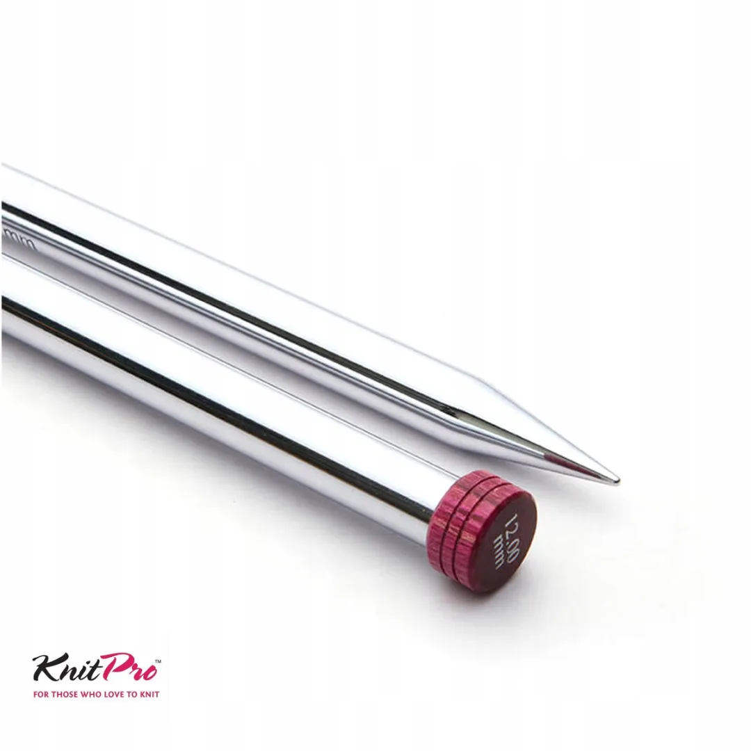 KnitPro Rechts Metalen Breinaalden 2.50mm - 25cm - Zilver