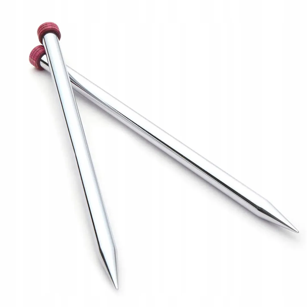 KnitPro Rechts Metalen Breinaalden 2.50mm - 25cm - Zilver