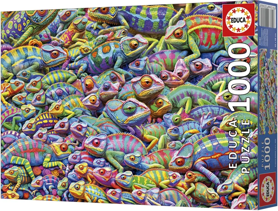 Educa Chameleon Chaos Legpuzzel 1000 Stuks - Meerkleurig