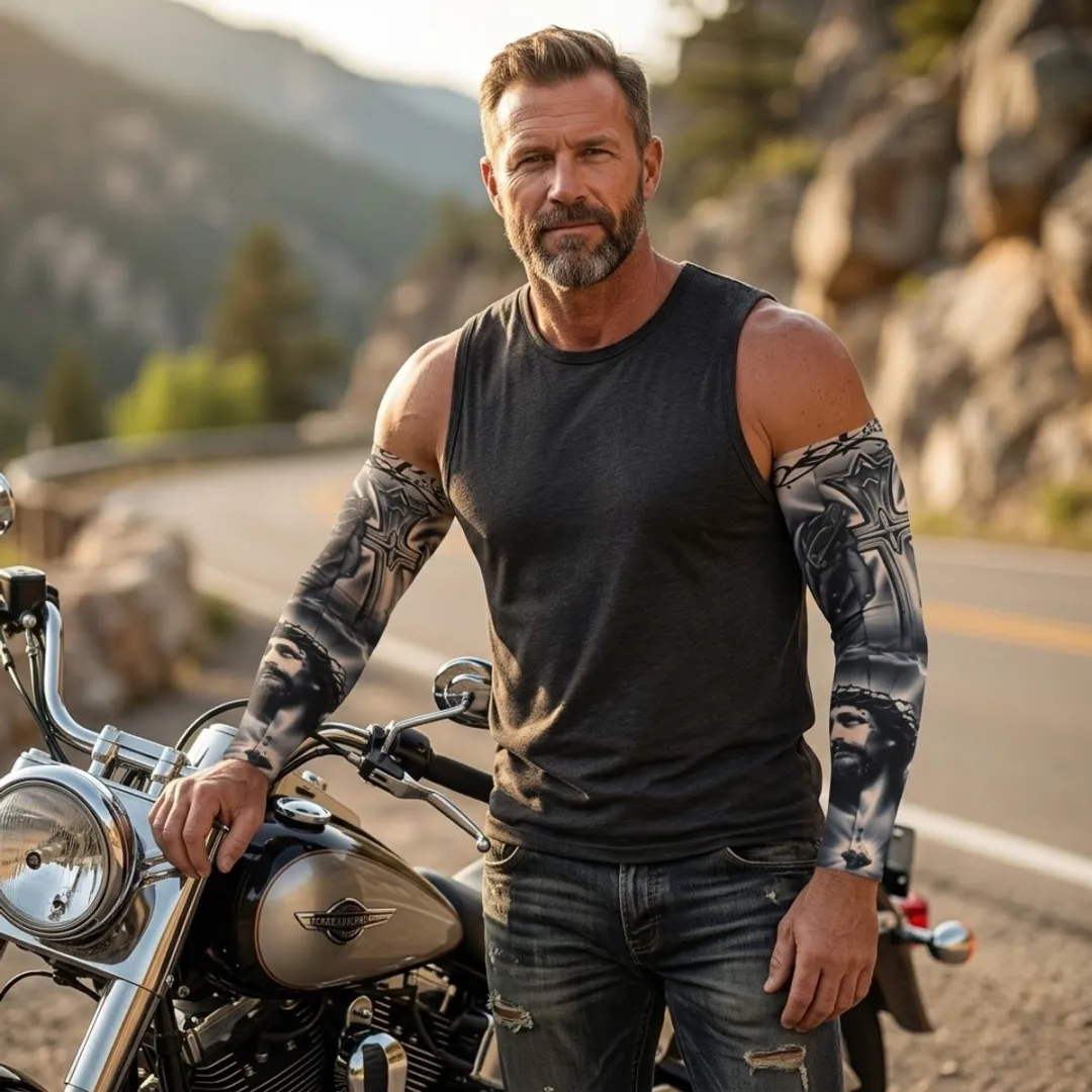 NuveX Tattoo Mouwen Set - 8 Stuks Multicolor